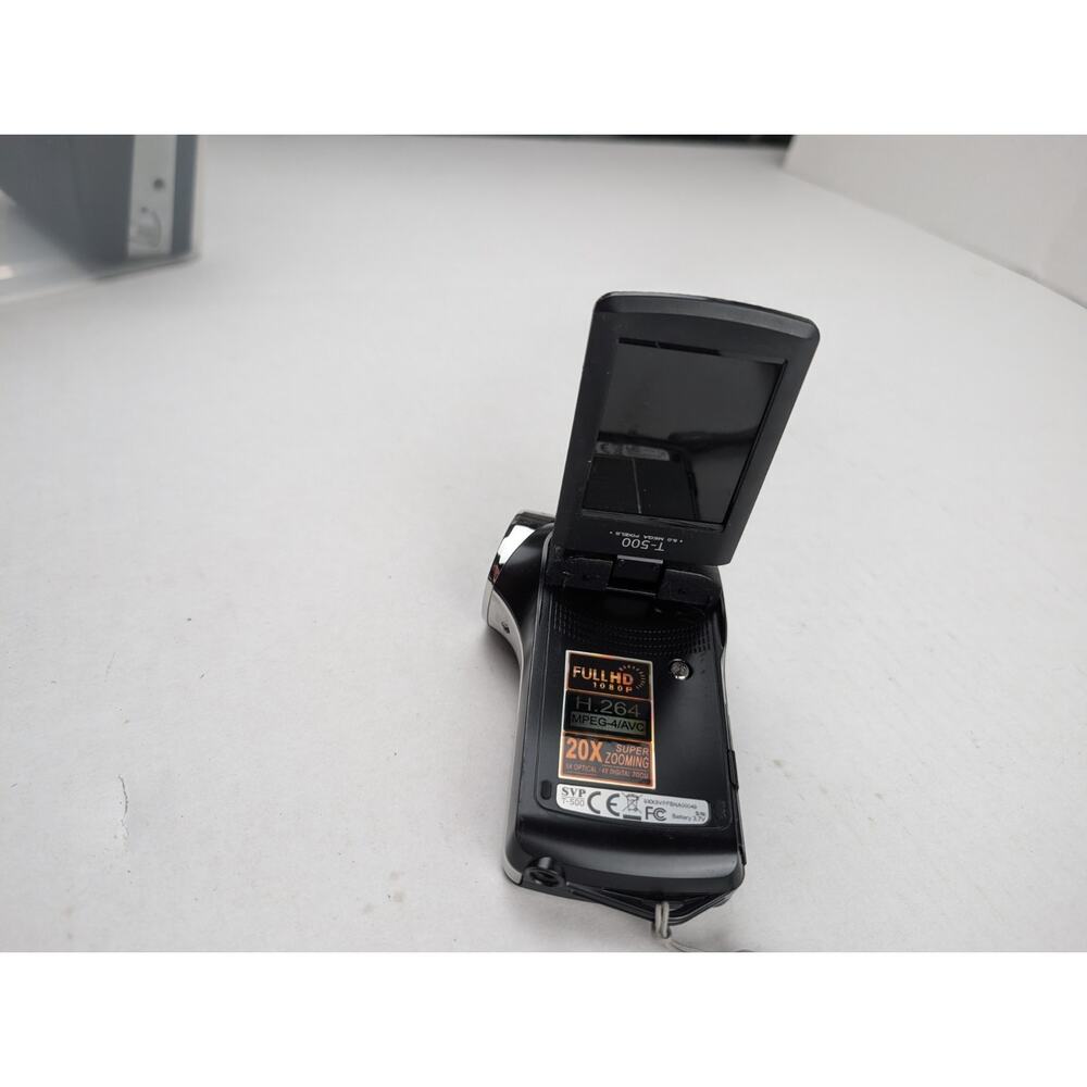 SVP HD Camcorder Digital Video Camera Flip Screen 20X Zoom Untested Black - Picture 5 of 10